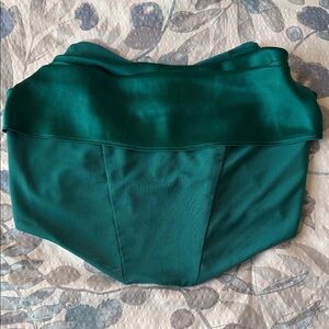 Emerald Green Strapless Top